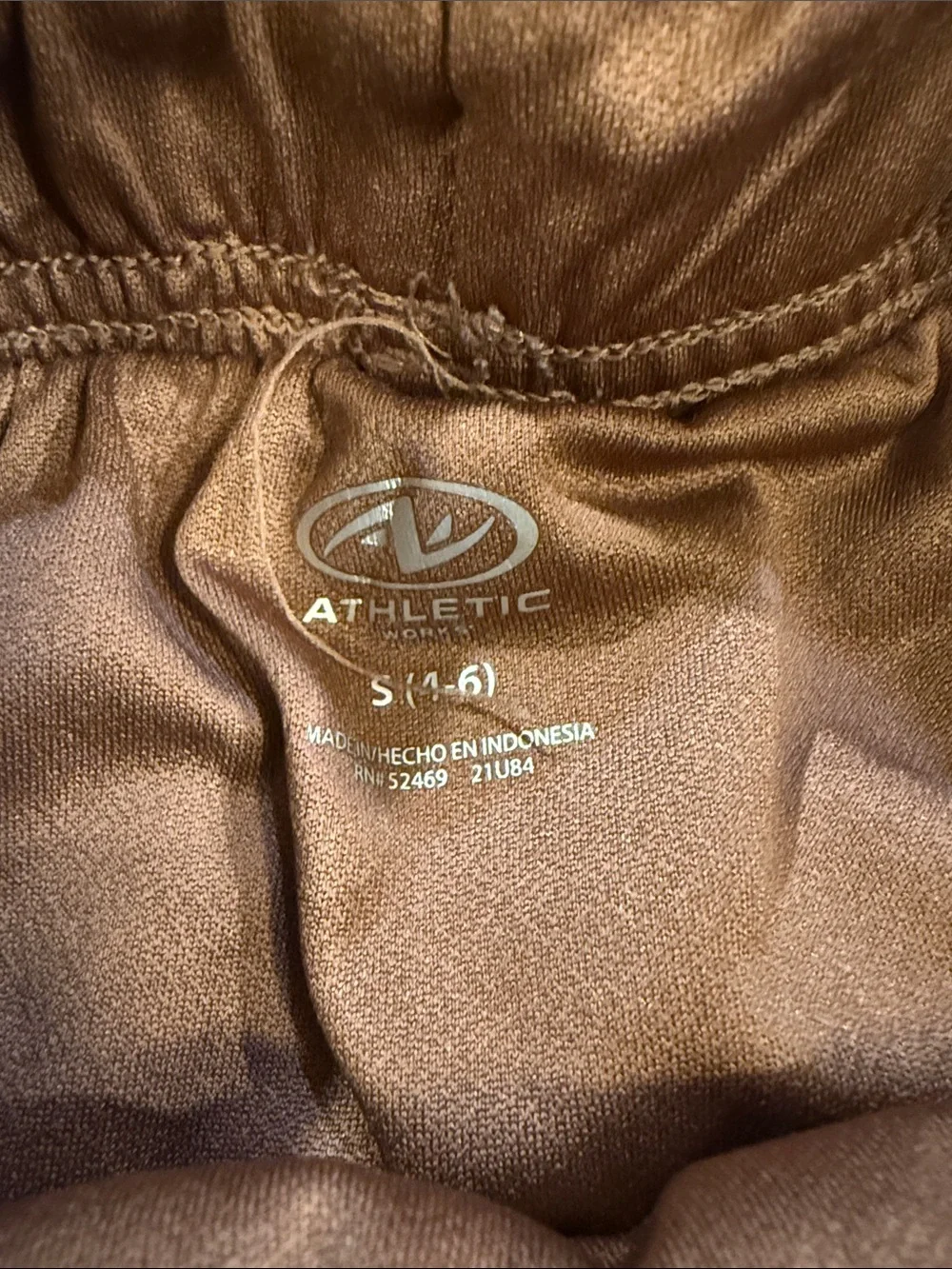 Athletic Works Brown Animal-Print & Lime Green Athletic Shorts Set - Picture 6 of 6
